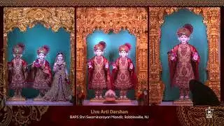 BAPS Shri Swaminarayan Mandir - Robbinsville, NJ - Live Sandhya Arti