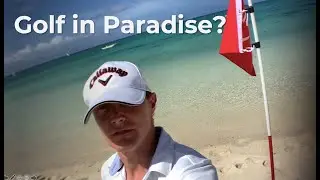 Bunker shots practice on the beach! 32 handicapper fun golf
