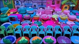 5 minutes Satisfying with Unboxing PrincessMini pink kitchen. Toys Collection Review ToysASMR  