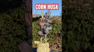 DIY CORN HUSK Flowers (easy)                           #plants #corn #slc
