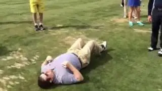 Golfing legend Gary Player (79 years old) challenges 37 year old in a fitness test.