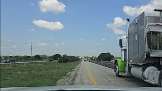 The #dangers of #Uber driving. #GettingRanOffTheRoad by a #WideLoad18Wheeler on I-10East