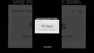 95 days left in 2025 ✨.                                                    #dailyreset #motivation