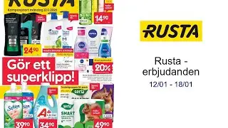 Rusta - erbjudanden 12/01 - 18/01