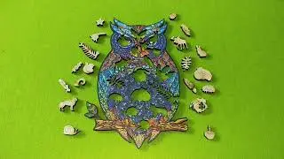 Color Owl Wooden Jigsaw Puzzle || Animation/Stop Motion || Hopia's Puzzles
