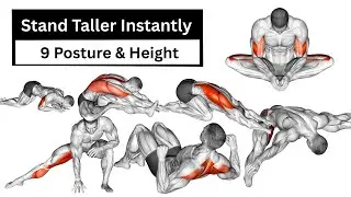 Stand Taller Instantly | 9 Posture & Height Correction Exercises at Home