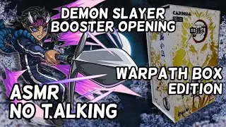[ASMR] English Warpath Box Edition | Demon Slayer Booster Box Opening (No Talking)