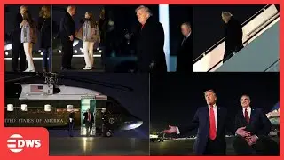 FULL HISTORIC ARRIVAL: President Trump Arrives in Maryland After College Football Championship |AC1E