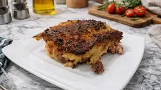 Traditional Polish Potato Babka Recipe | Crispy Potato & Bacon | Potato Salty Sour Cake