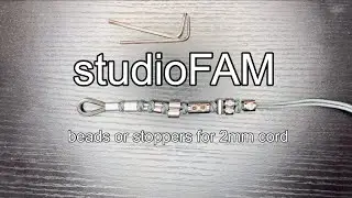 [studioFAM] beads or stoppers for 2mm cord