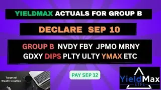 YIELDMAX GRP B ACTUALS FOR NVDY FBY JPMO MRNY PLTY GDXY MARO BABO  DIPS and all the Weeklies