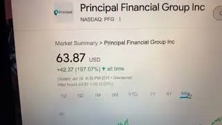 🔴 Principal Financial Group Inc PFG Stock Information 🔴