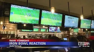 Local Fans Gather to Watch the Iron Bowl