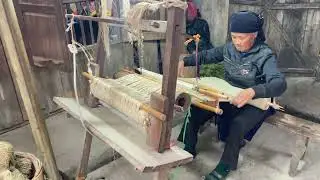 Making clothes from flax by the Hmong tribe.#automobile 
