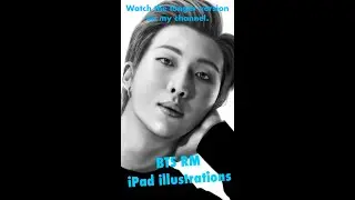 BTS RM Как сделать иллюстрацию #bts #shorts