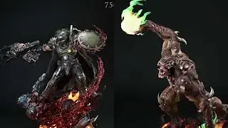 Информация о предзаказе новых статуэток Doom The Dark Ages от Prime 1 Studio.