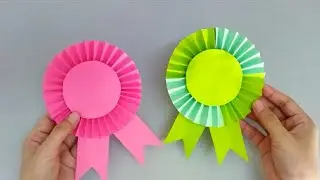 Paper Award Ribbon | Paper Rosette |  Craft Ideas / Paper Craft