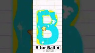 Letter B Tracing for Kids 🅱️ | Easy Alphabet Writing #shorts
