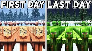 Я создал в Minecraft симулятор выживания на острове зомби-апокалипсиса, в котором участвуют 100 ж...