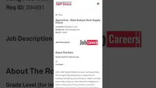 s&p technology jobs #jobs #jobcareer #infosys #amazon #itjobs2024