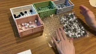 Natural wooden beads review - black, white, grey, etc. Very nice.