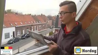 Nordag CULEX uniek kiep-dakraam plaatsen