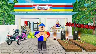AKU JADI BOS DAN BUAT INDOMARET ADA KUBURAN DI DALAMNYA PAKE PESUGIHAN DI ROBLOX!!