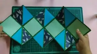 how to make card for scrapbook /  how to make squash card