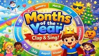 Months of the Year Song for Kids | أغنية شهور السنة للأطفال | Learn Months Easily