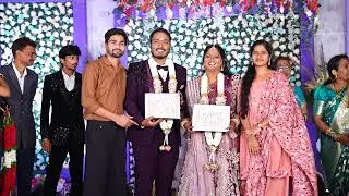 Aniketh 🩷 varsha reception full vedio