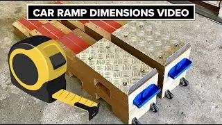 Dimensions DIY Wooden Car Ramps Construction