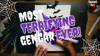 Drawing the MOST TERRIFYING Gengar Ever! (Speed Art) - Pok&eacute;mon