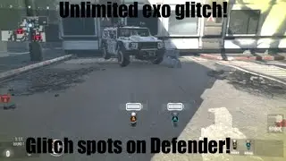 AdvancedWarfare unlimited exo glitch and glitch spots on Defender