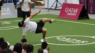 Insane Freestyle Soccer Skills Football New York City Seaport A goal for difference