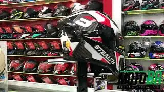 capacete tork stealth concept branco vermelho