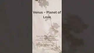 💫 Venus: The Planet of Love, Beauty & Magnetism  #astroguide #venus #venusinastrology  #dailyastro