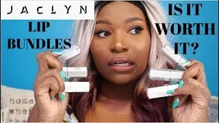 JACLYN COSMETICS NUDE MOMENT AND MAGNI BUNDLE | LIP SWATCHES | DARK SKIN