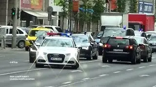 Budapest 14 vehicle government convoy/ escort (2 police & 12 unmarked) [HU | 10.4.2017]