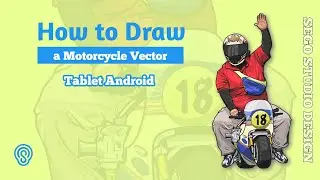 How to Draw a Motorcycle Vector with Tablet Android | Infinite Design