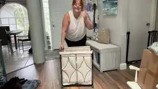 Laundry Basket with Wheels, 115L Metal Rolling Laundry Hamper with Removable & Washable Liner Bag