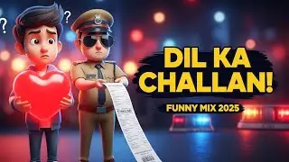 😂 DIL KA CHALLAN MIX | New Hindi Funny Love Song 2025 | Hindi x Arabic EDM Fusion