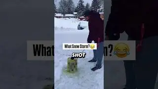 Hitting target in the middle of a snow storm? Go play golf!! 😂🥶⛳️🏌️&zwj;♂️ #golf #golfing #golfer