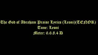 The God of Abraham Praise (TENOR) (Leoni) #Processional Hymns #Trinity Hymns#Trinity Sunday