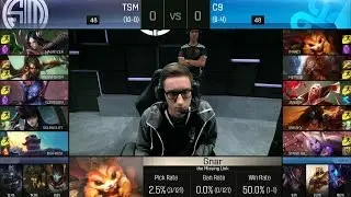 Bjergsen vs Jensen - TSM vs C9 Game 1 -  Mid Lane Matchup  - NA LCS Summer 2016 W6D1