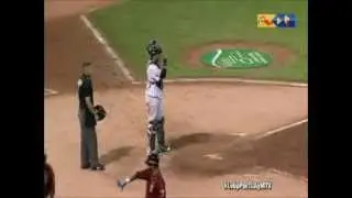 Adonis Garc&iacute;a se roba el home en contra de Leones | Magallanes | LVBP 2015-2016