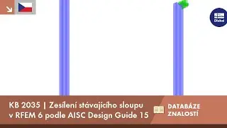 Výztuž stávajícího sloupu v RFEM 6 podle AISC Design Guide 15