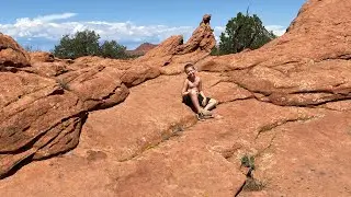Back to the Desert to Fish for Triops on the red sandstone 