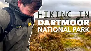 Winter hike in Dartmoor National Park, England - Bellever Forest, Laughter Tor
