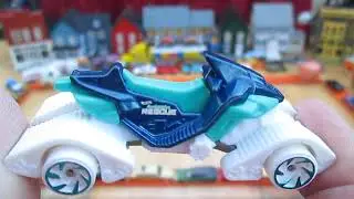 Snow Stormer Ski Mobile 2022 Hot Wheels Rescue Toy Diecast Unboxing & Review Teal Blue White Wheels