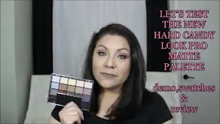 HARD CANDY LOOK PRO MATTE EYESHADOW PALETTE...DEMO,SWATCHES AND REVIEW| Sabrina The MakeupMom